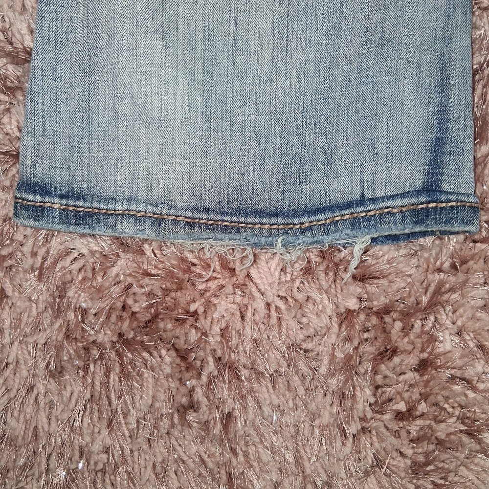 Amethyst Jeans Light Blue Distressed Flare Jeans - Picture 4 of 7
